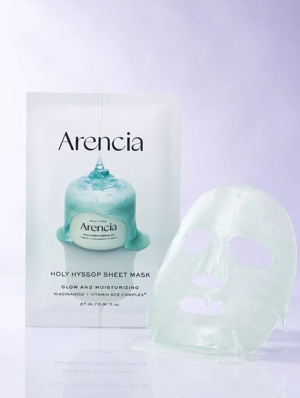 ARENCIA Holy Hyssop Sheet Mask Korean Skincare 1 Mask - Picture 3 of 6